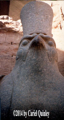Falcon-headed Horus - at Edfu